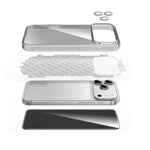 Green Lion Quad Protection Privacy Pack for iPhone 17 Pro & Pro Max- Clear